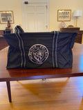 Black Utility Tote with silver lux