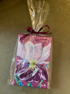 Meredith Floral Acrylic Painting by Sara Hughes Balzer